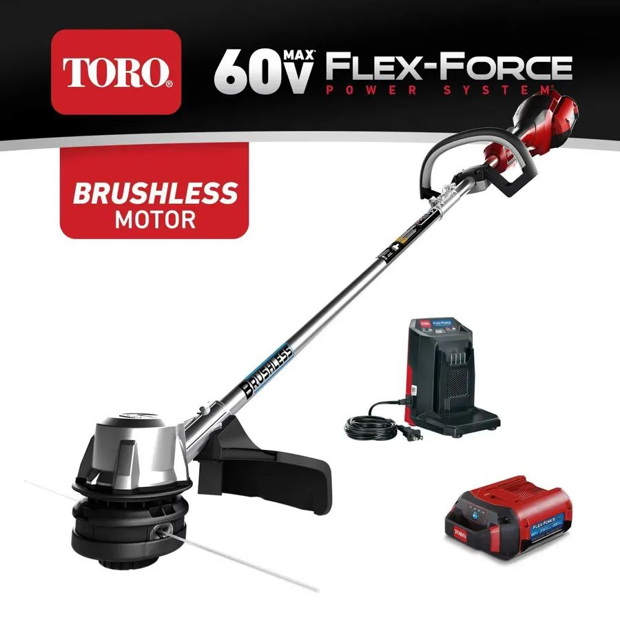 60-volt Max Flex-force Brushless Cordless 14 In./16 In. String Trimmer, Battery And Charger Included